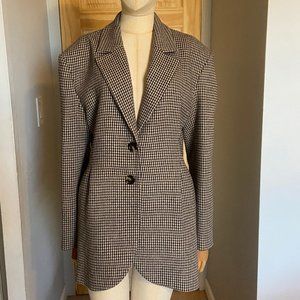 New Mango Cinched Waist Oversized Blazer